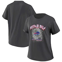 Women's WEAR by Erin Andrews Charcoal Buffalo Bills Boyfriend T-Shirt