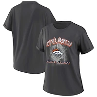 Women's WEAR by Erin Andrews Charcoal Denver Broncos Boyfriend T-Shirt