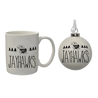 The Memory Company Kansas Jayhawks Holiday Ornament & Mug Set