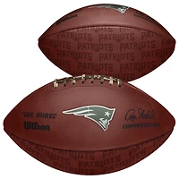 New England Patriots Unsigned Wilson Showcase Duke Pro Football