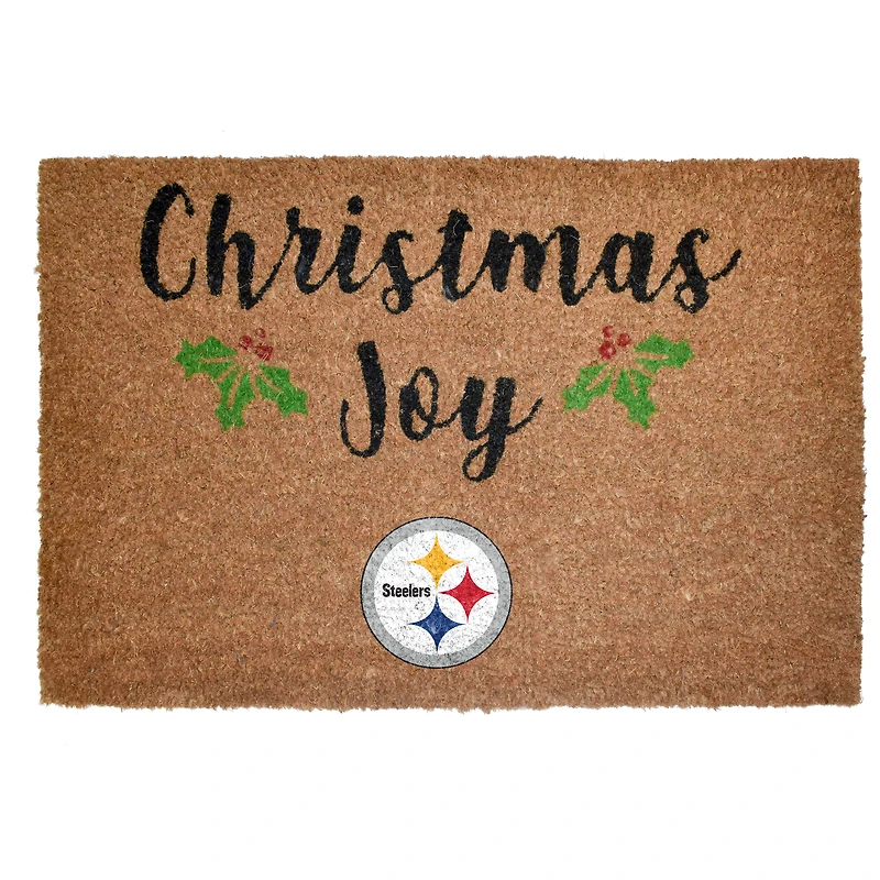 The Memory Company Pittsburgh Steelers 23" x 35" Holiday Door Mat