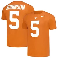 Men's Nike Bijan Robinson Texas Orange Texas Longhorns Name & Number Retro Rookie T-Shirt