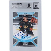 Trevor Zegras Anaheim Ducks Autographed 2021-22 Upper Deck MVP #250 Beckett Fanatics Witnessed Authenticated 10 Rookie Card