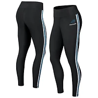 Women's WEAR by Erin Andrews Black Carolina Panthers Color Block Leggings