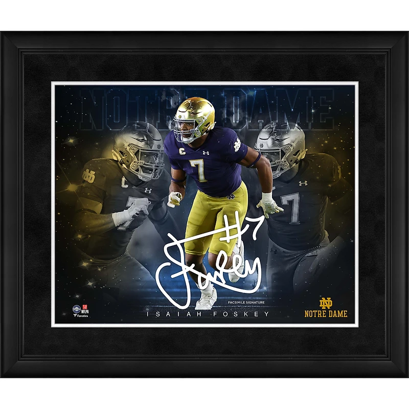 Isaiah Foskey Notre Dame Fighting Irish Framed 16" x 20" Stars of the Game Collage