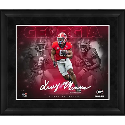 Kenny McIntosh Georgia Bulldogs Framed 16" x 20" Stars of the Game Collage
