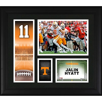 Jalin Hyatt Tennessee Volunteers Framed 15" x 17" Player Collage