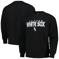 Men's Stitches  Black Chicago White Sox Pullover Sweatshirt