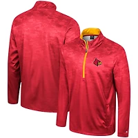 Men's Colosseum  Red Louisville Cardinals The Machine Half-Zip Jacket