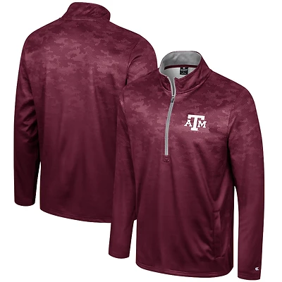 Men's Colosseum Maroon Texas A&M Aggies The Machine Half-Zip Jacket