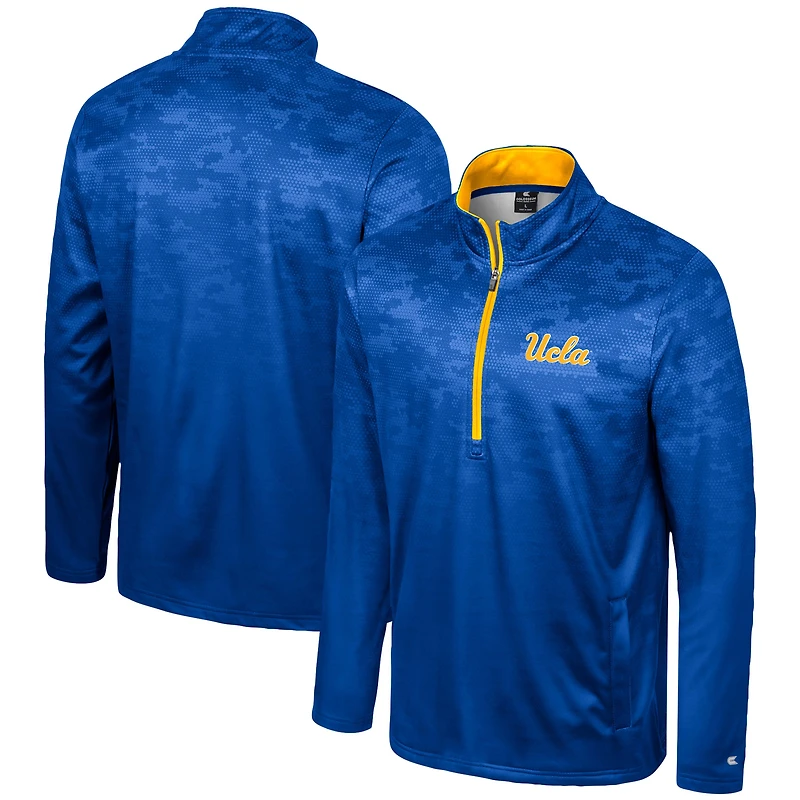 Men's Colosseum Blue UCLA Bruins The Machine Half-Zip Jacket