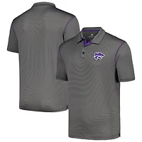Men's Colosseum  Black Kansas State Wildcats Cameron Polo