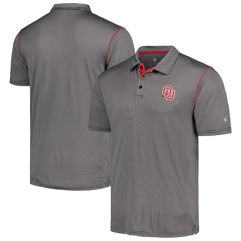 Men's Colosseum  Black Oklahoma Sooners Cameron Polo