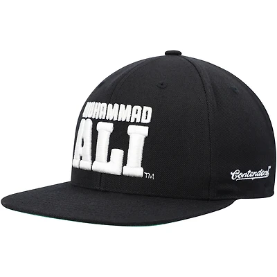 Contenders Clothing Black Muhammad Ali  Snapback Hat