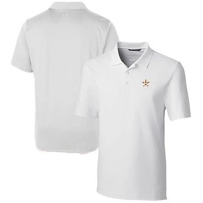 Men's Cutter & Buck  White Houston Astros Forge Stretch Polo