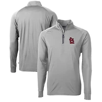 Men's Cutter & Buck St. Louis Cardinals Adapt Eco Knit Stretch Recycled Quarter-Zip Pullover Top