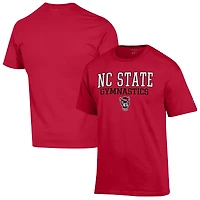 Men's Champion  Red NC State Wolfpack Gymnastics Stack T-Shirt