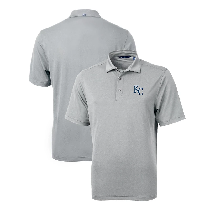 Men's Cutter & Buck  Gray Kansas City Royals Virtue Eco Pique Recycled Polo