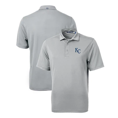 Men's Cutter & Buck  Gray Kansas City Royals Virtue Eco Pique Recycled Polo