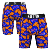 Men's Rock Em Socks  Royal Buffalo Bills Buffalo Wings Boxer Briefs