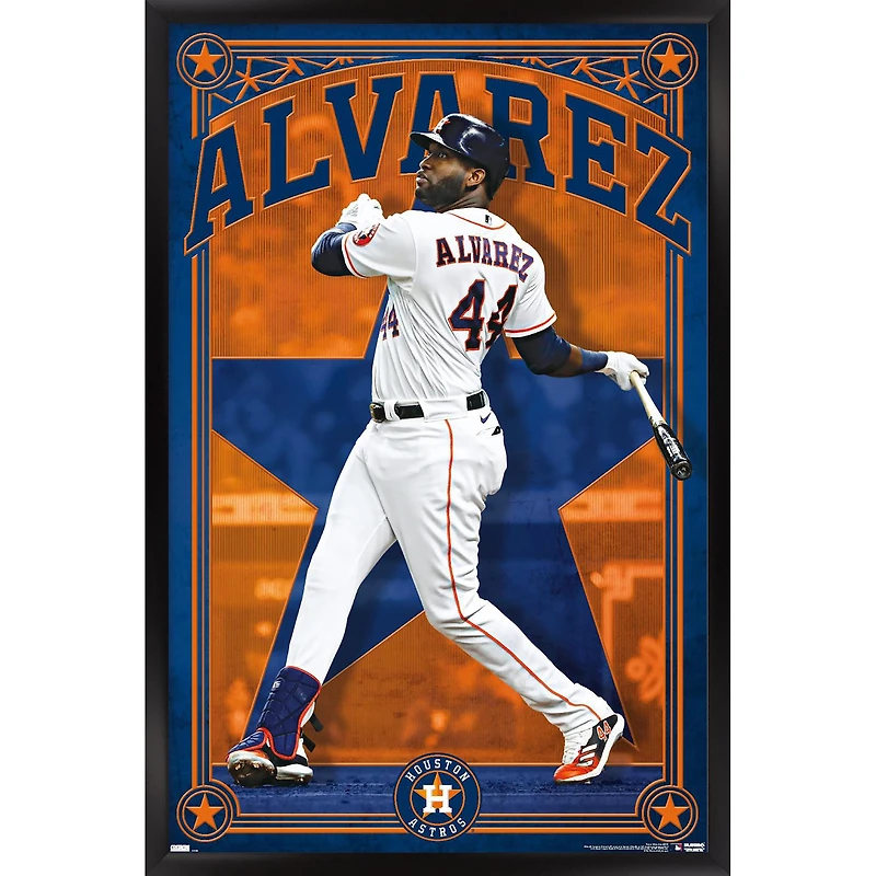 Yordan Alvarez Houston Astros 23" x 34" Framed Player Poster