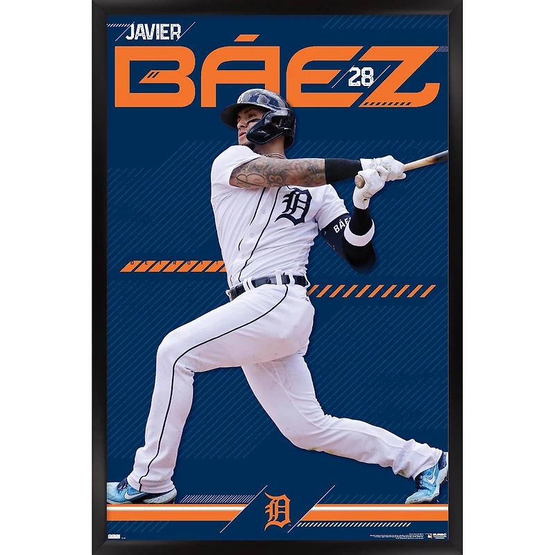 Javier Báez Detroit Tigers 23" x 34" Framed Player Poster