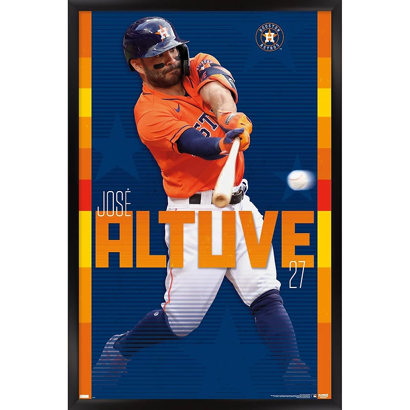 Jose Altuve Houston Astros 23" x 34" Framed Player Poster
