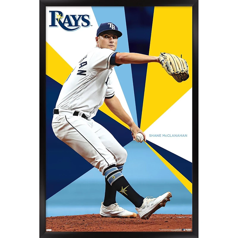 Shane McClanahan Tampa Bay Rays 23" x 34" Framed Player Poster