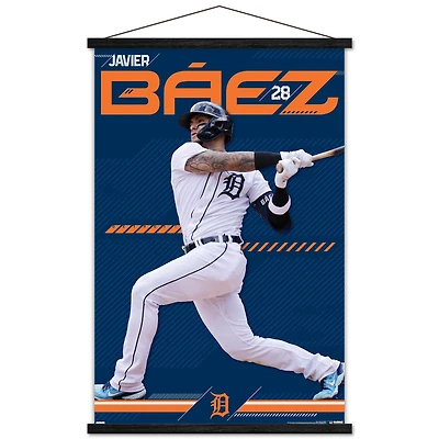 Javier Baez Detroit Tigers 24" x 34.75" Magnetic Framed Player Poster