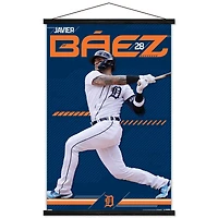 Javier Baez Detroit Tigers 24" x 34.75" Magnetic Framed Player Poster