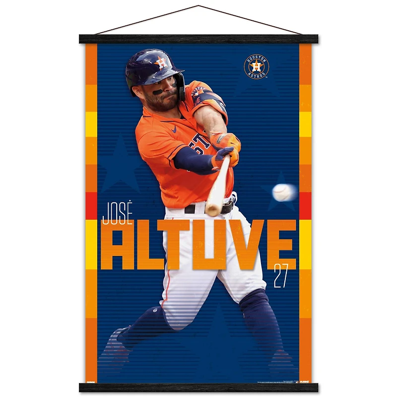 Jose Altuve Houston Astros 24" x 34.75" Magnetic Framed Player Poster