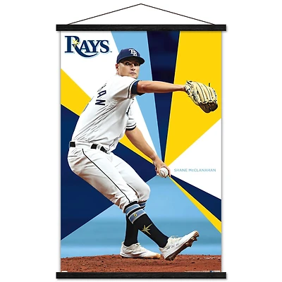 Shane McClanahan Tampa Bay Rays 24" x 34.75" Magnetic Framed Player Poster
