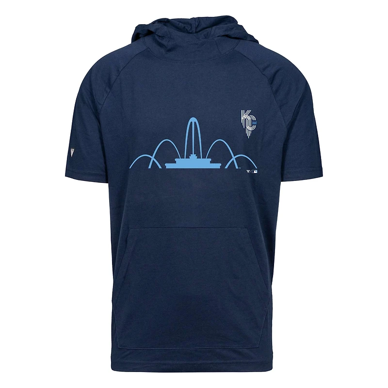 Men's Levelwear Navy Kansas City Royals City Connect Phase Core Hoodie T-Shirt