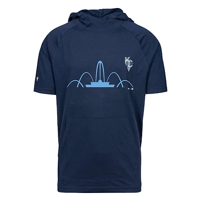 Men's Levelwear Navy Kansas City Royals City Connect Phase Core Hoodie T-Shirt