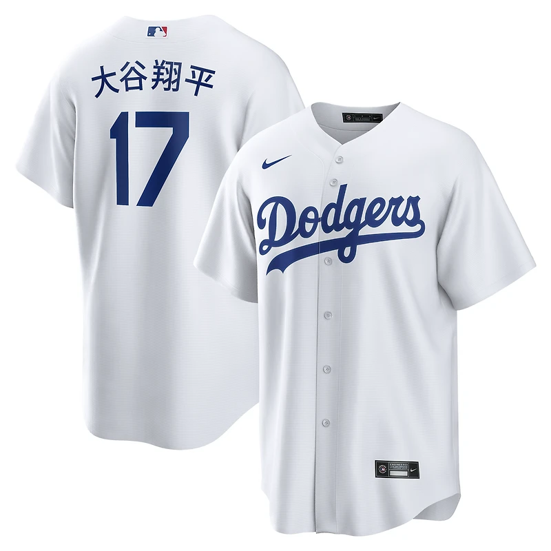 Men's Nike Shohei Ohtani White Los Angeles Dodgers Home Replica Jersey