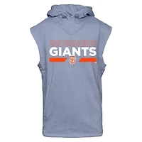 Men's Levelwear Gray San Francisco Giants City Connect Throttle No Hitter Hoodie Sleeveless T-Shirt