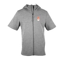 Men's Levelwear Heather Gray San Francisco Giants City Connect Recruit Insignia Core Full-Zip Hoodie T-Shirt