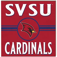 Saginaw Valley State Cardinals 10" x 10" Retro Team Sign