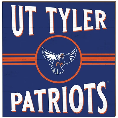Texas Tyler Patriots 10" x 10" Retro Team Sign