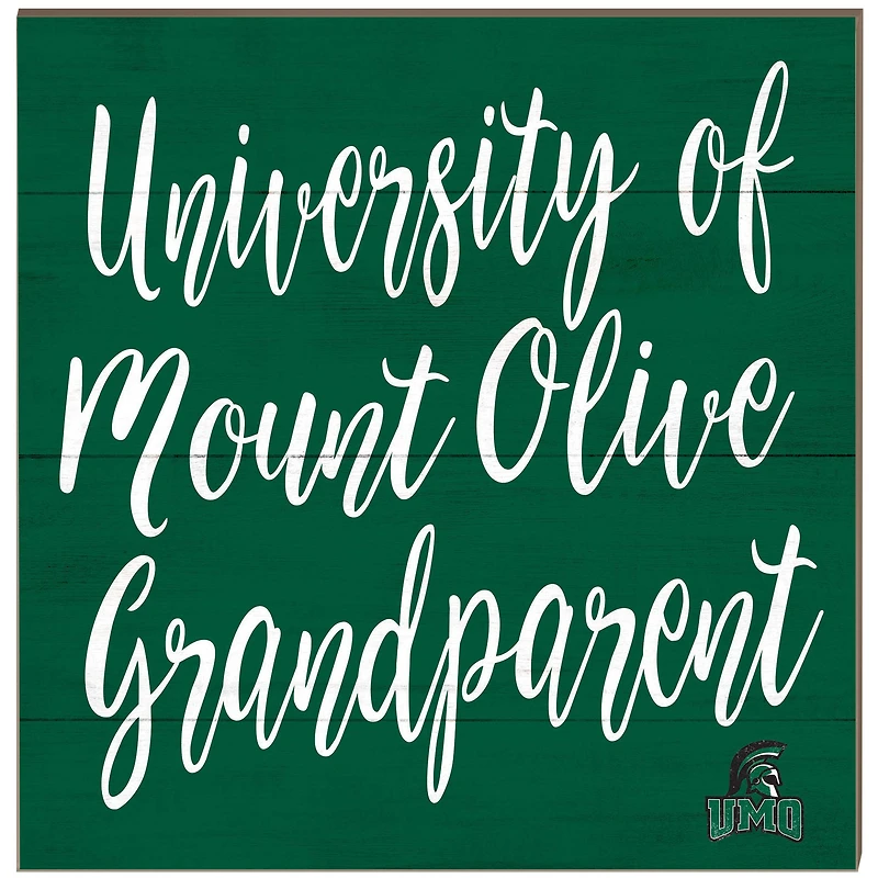 Mount Olive Trojans 10'' x 10'' Grandparent Plaque