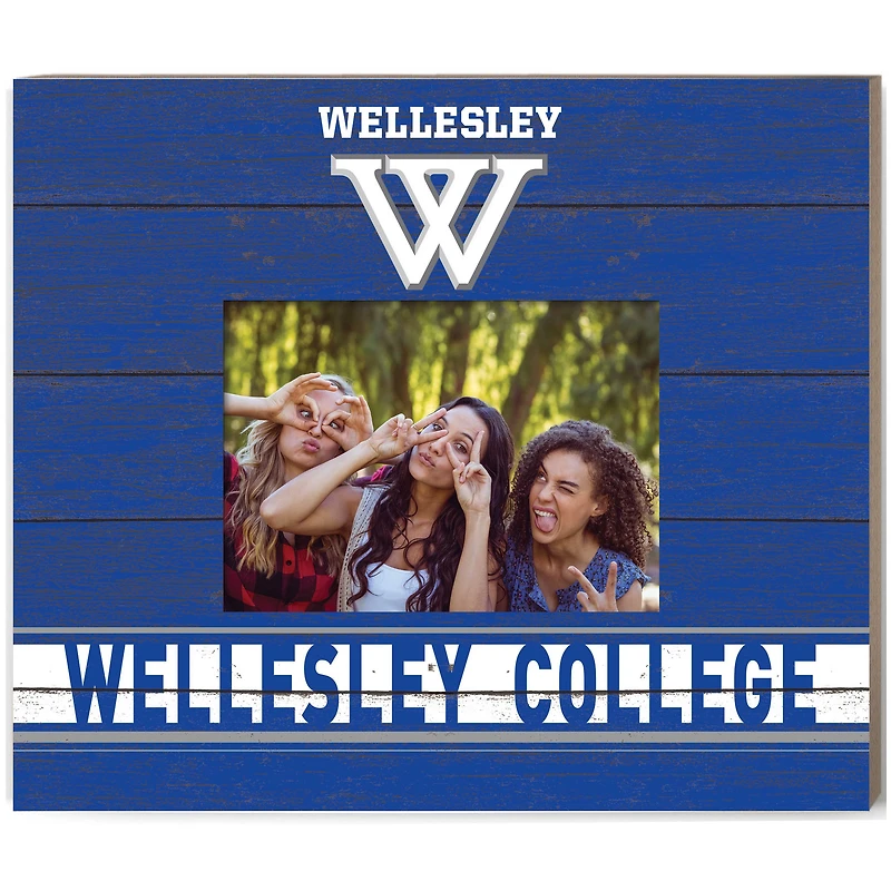 Wellesley Blue 11'' x 13'' Team Spirit Scholastic Picture Frame