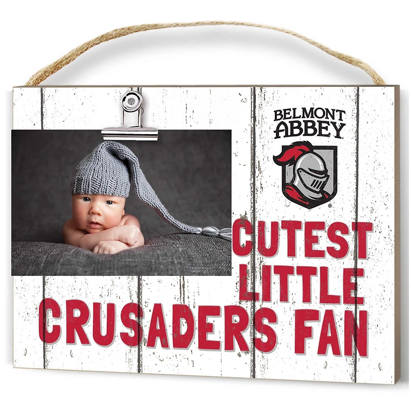 Belmont Abbey Crusaders 8'' x 10'' Cutest Little Weathered Logo Clip Photo Frame