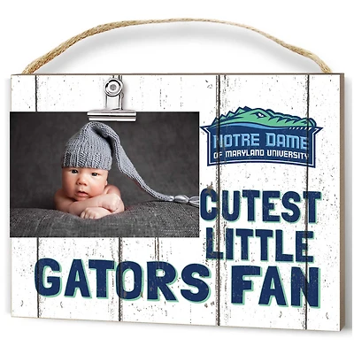 Notre Dame of Maryland Gators 8'' x 10'' Cutest Little Weathered Logo Clip Photo Frame