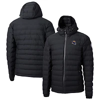 Men's Cutter & Buck  Black Los Angeles Rams Helmet Mission Ridge Repreve Eco Insulated Puffer Full-Zip Jacket