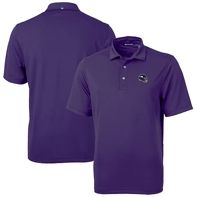 Men's Cutter & Buck  Purple Minnesota Vikings Helmet Virtue Eco Pique Recycled Polo