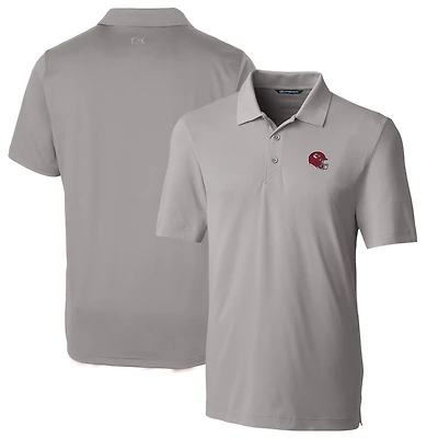 Men's Cutter & Buck  Silver Kansas City Chiefs Helmet Forge Stretch Polo