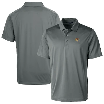 Men's Cutter & Buck  Gray San Francisco 49ers Helmet Prospect Textured Stretch Polo