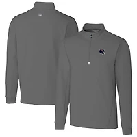 Men's Cutter & Buck  Gray Chicago Bears Helmet Traverse Stretch Quarter-Zip Pullover Top