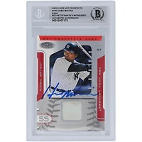 Hideki Matsui New York Yankees Autographed 2003 Fleer Hot Prospects #105 #/1250 Beckett Fanatics Witnessed Authenticated 10 Rookie Card