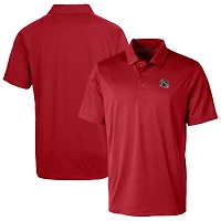 Men's Cutter & Buck  Red Atlanta Falcons Helmet Prospect Textured Stretch Polo